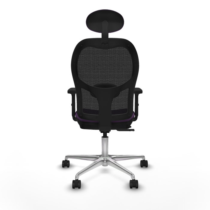 PIQUERAS Y CRESPO Silla de oficina Jorquera con mecanismo Sincro/Traslack, Morado y Negro