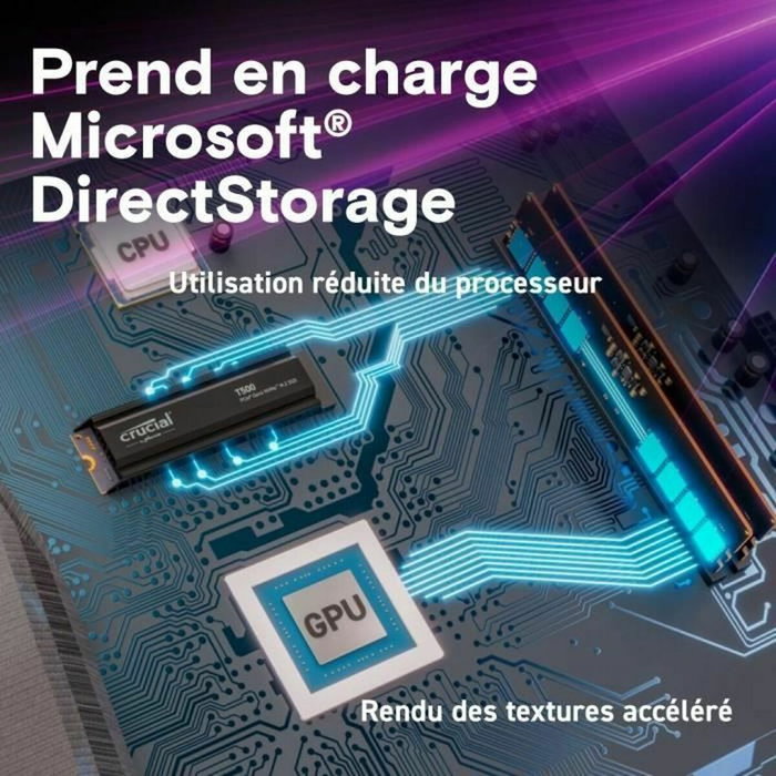 Crucial T500 M.2 PCIe 4.0 NVMe SSD 4TB con disipador de calor