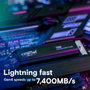 Crucial T500 M.2 PCIe 4.0 NVMe SSD 4TB con disipador de calor