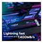 Crucial T500 M.2 PCIe 4.0 NVMe SSD 4 TB con disipador de calor