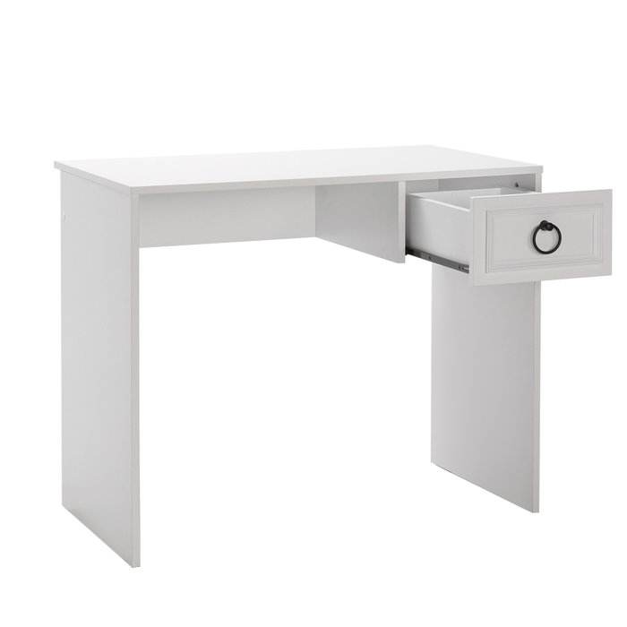 Hanah Home Mesa de Estudio Cms-1301-Bb-1 Blanca 90x75x51 cm con Cajón y Estantes Hanah Home Mesa de Estudio Cms-1301-Bb-1 Blanca 90x75x51 cm con Cajón y Estantes