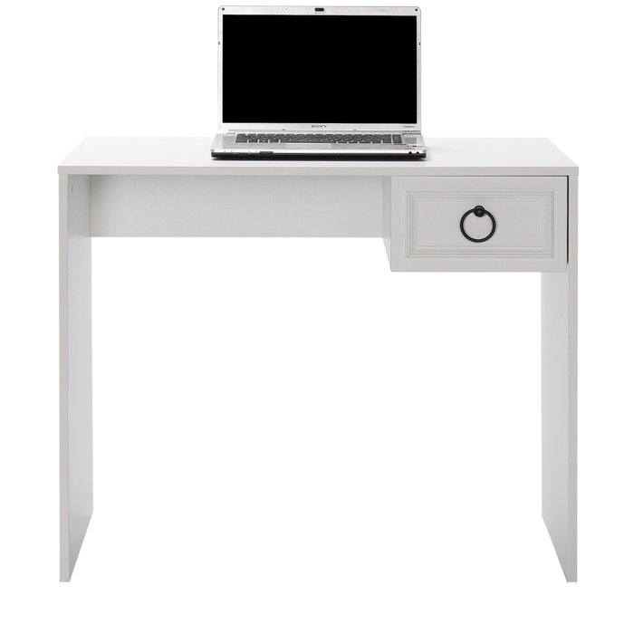 Hanah Home Mesa de Estudio Cms-1301-Bb-1 Blanca 90x75x51 cm con Cajón y Estantes Hanah Home Mesa de Estudio Cms-1301-Bb-1 Blanca 90x75x51 cm con Cajón y Estantes