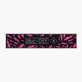 Muc-Off Alfombra absorbente para bicicleta, 200x40x5 cm, Negro/Rosa, Lavable