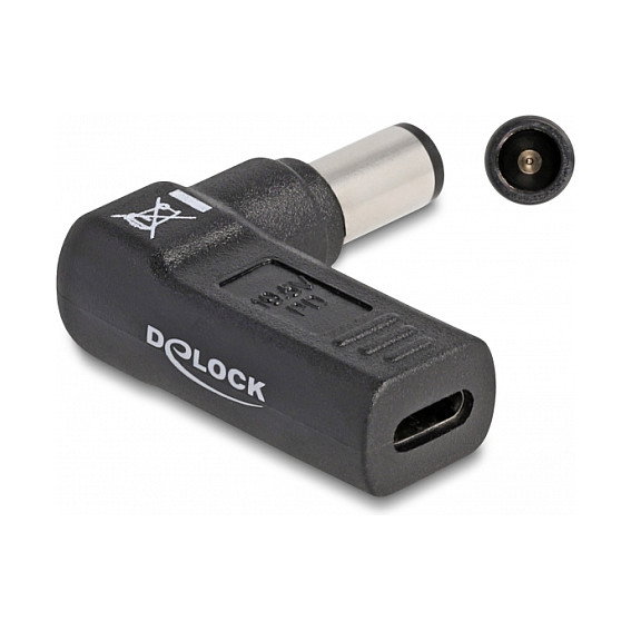 DeLOCK Adaptador de carga USB Type-C™ a Dell 7,4 x 5,0 mm 90° DeLOCK Adaptador de carga USB Type-C™ a Dell 7,4 x 5,0 mm 90°