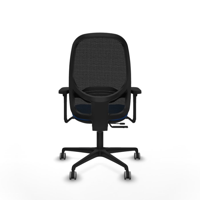 PIQUERAS Y CRESPO Silla de oficina Cilanco Azul y Negro con Brazos 3D