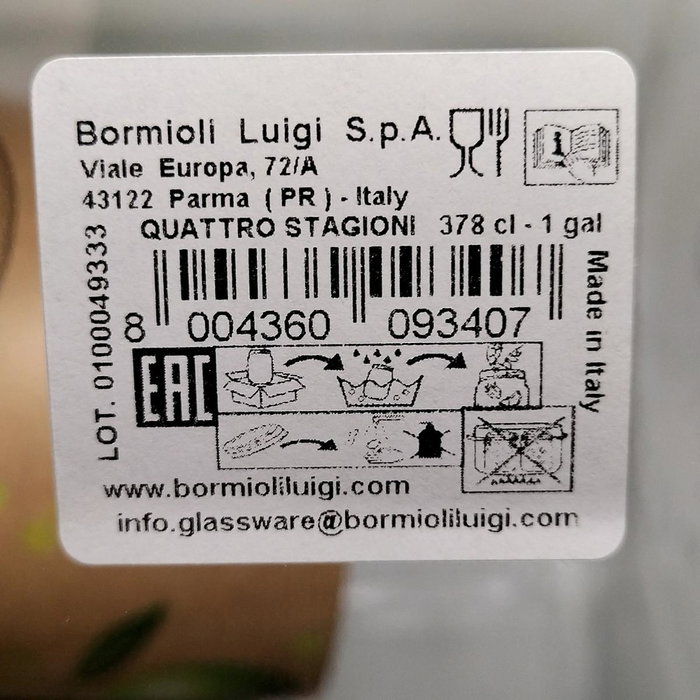 Bormioli Rocco Vaso bajo Diamond 39CL Transparente Bormioli Rocco Vaso bajo Diamond 39CL Transparente