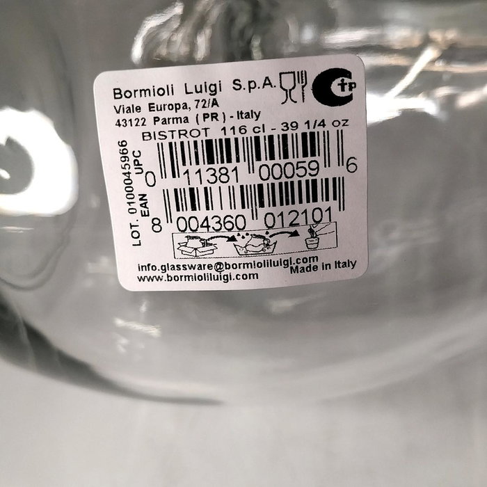 Bormioli Rocco Vaso bajo Diamond 39CL Transparente Bormioli Rocco Vaso bajo Diamond 39CL Transparente