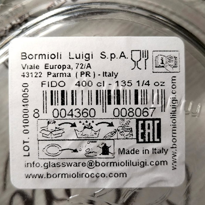 Bormioli Rocco Vaso bajo Diamond 39CL Transparente Bormioli Rocco Vaso bajo Diamond 39CL Transparente