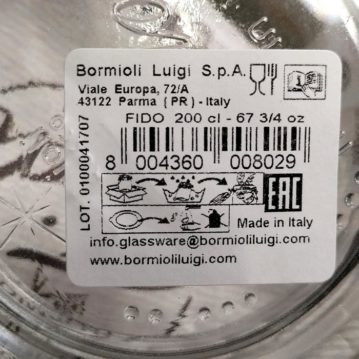 Bormioli Rocco Vaso bajo Diamond 39CL Transparente Bormioli Rocco Vaso bajo Diamond 39CL Transparente