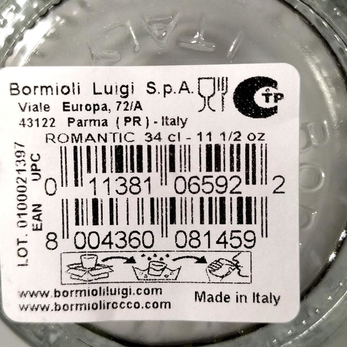Bormioli Rocco Vaso bajo Diamond 39CL Transparente Bormioli Rocco Vaso bajo Diamond 39CL Transparente