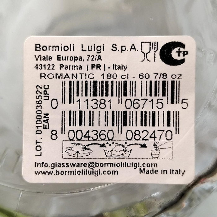 Bormioli Rocco Vaso bajo Diamond 39CL Transparente Bormioli Rocco Vaso bajo Diamond 39CL Transparente