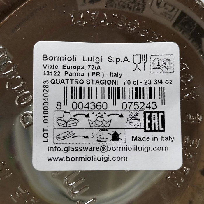 Bormioli Rocco Vaso bajo Diamond 39CL Transparente Bormioli Rocco Vaso bajo Diamond 39CL Transparente