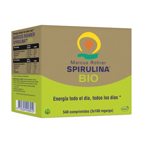 Spirulina Marcus Rohrer Bio 540 Cp. Recarga
