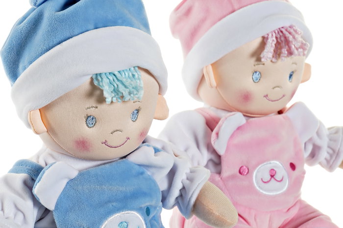DKD Home Decor Peluche de Bebé en Poliéster, Surtido de 2 Colores