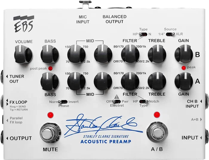 EBS Preamplificador Acústico Stanley Clarke - 2 Canales EBS Preamplificador Acústico Stanley Clarke - 2 Canales