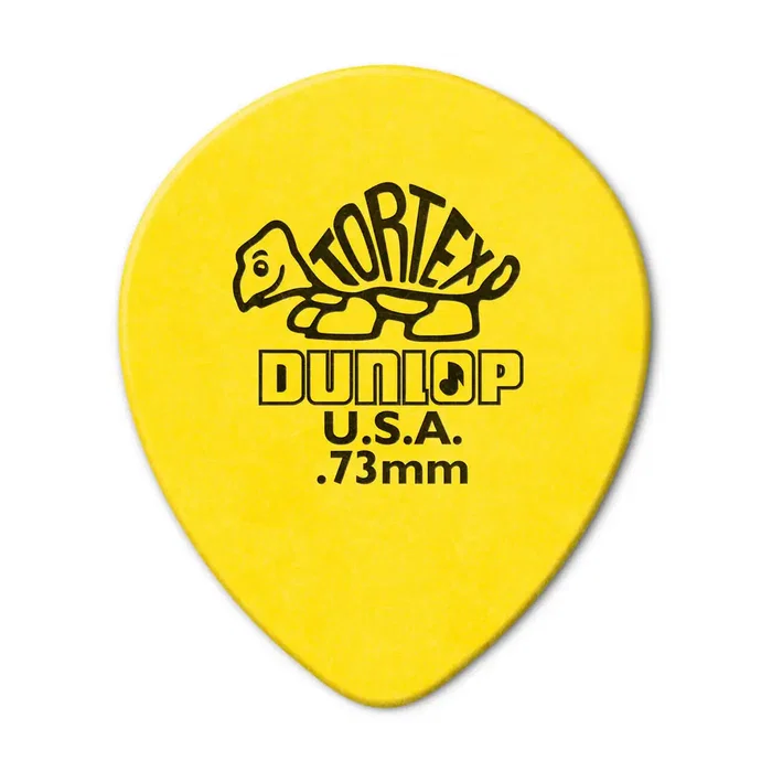 Dunlop Pack 72 Púas Tortex Teardrop Amarillo - 0.73 mm Dunlop Pack 72 Púas Tortex Teardrop Amarillo - 0.73 mm