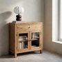 Ixia Mueble Recibidor Natural Madera Mindi 80 x 40 x 89 cm