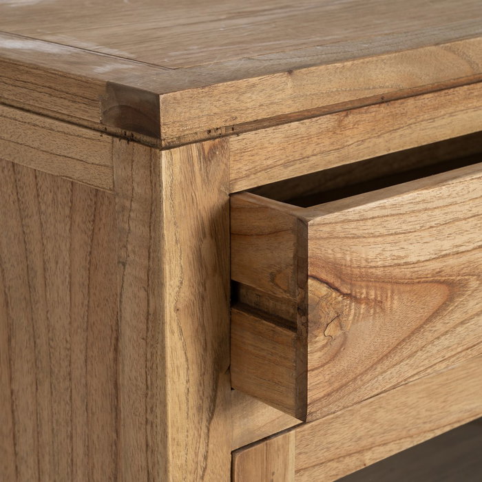 Ixia Mueble Recibidor Natural Madera Mindi 80 x 40 x 89 cm