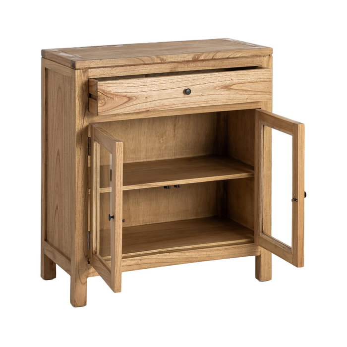 Ixia Mueble Recibidor Natural Madera Mindi 80 x 40 x 89 cm