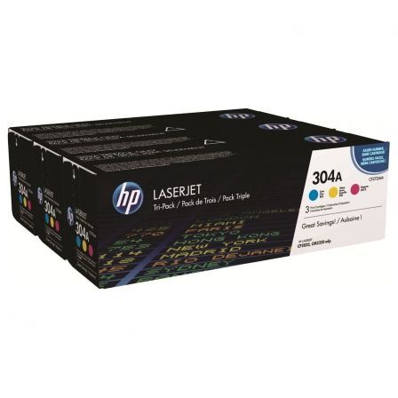 HP Multipack de Tóner 304A CF372AM C/M/Y