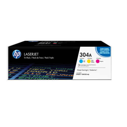 HP Multipack de Tóner 304A CF372AM C/M/Y