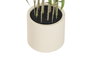 DKD Home Decor Árbol decorativo verde y blanco 50x156 cm con maceta de bambú (2 Unidades) - Poliéster y cemento