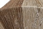 DKD Home Decor Pantalla Yute Metal 38x38x36 Natural