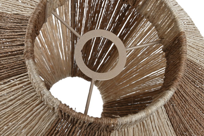 DKD Home Decor Pantalla Yute Metal 38x38x36 Natural
