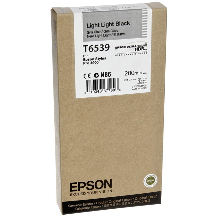 Epson T6539 Cartucho de tinta Gris Claro (200 ml) original
