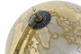 DKD Home Decor Globo Terráqueo PVC Mármol Blanco y Dorado 25x25x40 cm