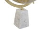 DKD Home Decor Globo Terráqueo PVC Mármol Blanco y Dorado 25x25x40 cm