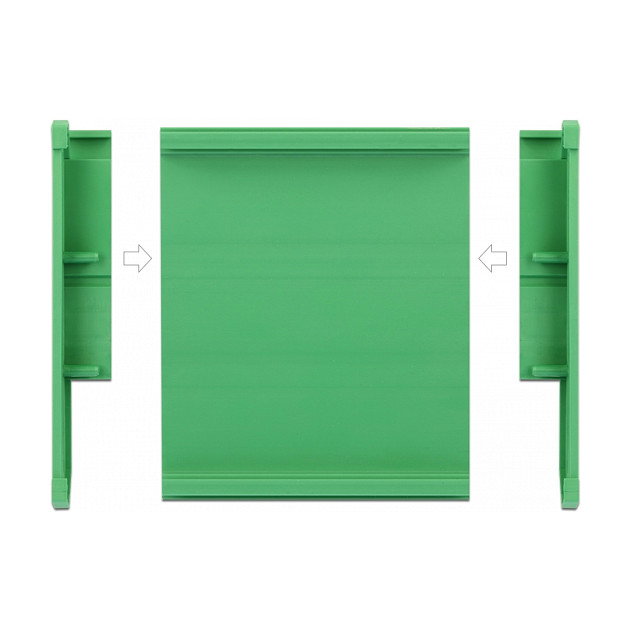 DeLOCK Soporte de tablero 107 mm para riel DIN de 10 cm