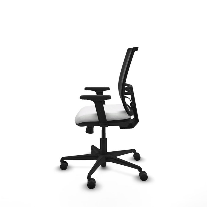PIQUERAS Y CRESPO Silla de oficina Yunquera con mecanismo Sincro/Traslack, Blanco y Negro PIQUERAS Y CRESPO Silla de oficina Yunquera con mecanismo Sincro/Traslack, Blanco y Negro