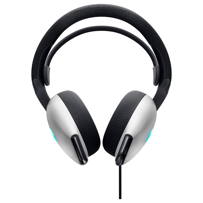 ALIENWARE AW520H Auriculares Gaming Alámbricos USB con Iluminación RGB, Blanco, Diadema, 20-40000 Hz, Micrófono Boom