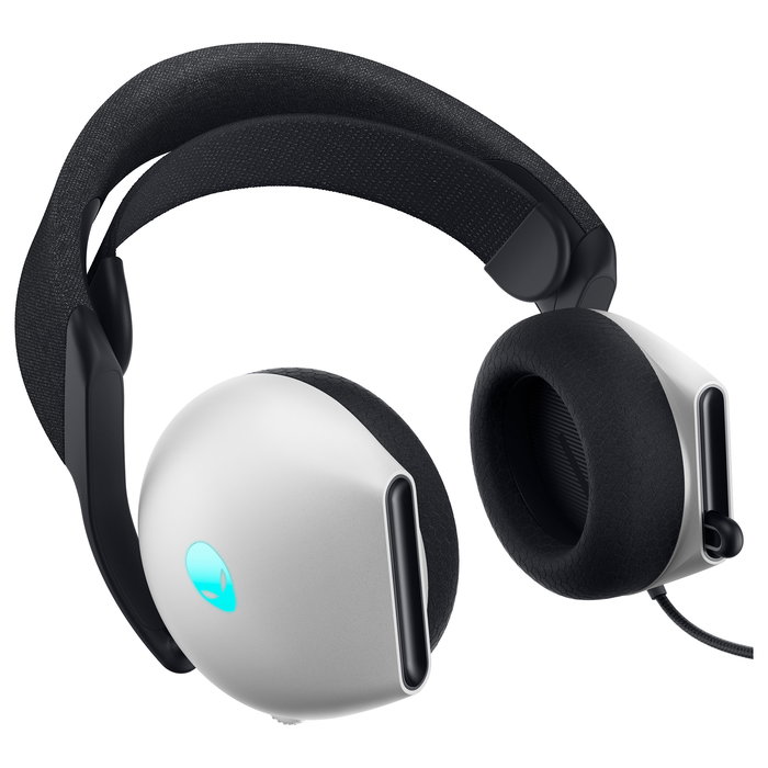 ALIENWARE AW520H Auriculares Gaming Alámbricos USB con Iluminación RGB, Blanco, Diadema, 20-40000 Hz, Micrófono Boom