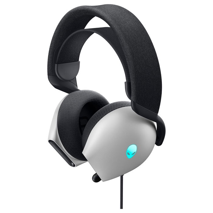 ALIENWARE AW520H Auriculares Gaming Alámbricos USB con Iluminación RGB, Blanco, Diadema, 20-40000 Hz, Micrófono Boom
