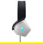 ALIENWARE AW520H Auriculares Gaming Alámbricos USB con Iluminación RGB, Blanco, Diadema, 20-40000 Hz, Micrófono Boom