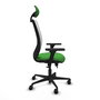 PIQUERAS Y CRESPO Silla de oficina Zulema con mecanismo Sincro/Traslack, Verde y Blanco