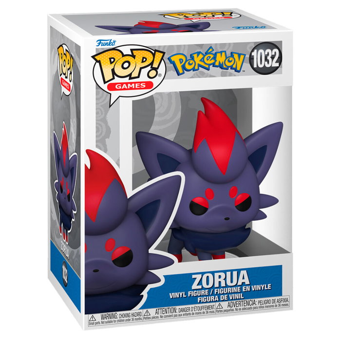 Funko Figura POP Pokemon Zorua Vinilo 9cm Caja Regalo