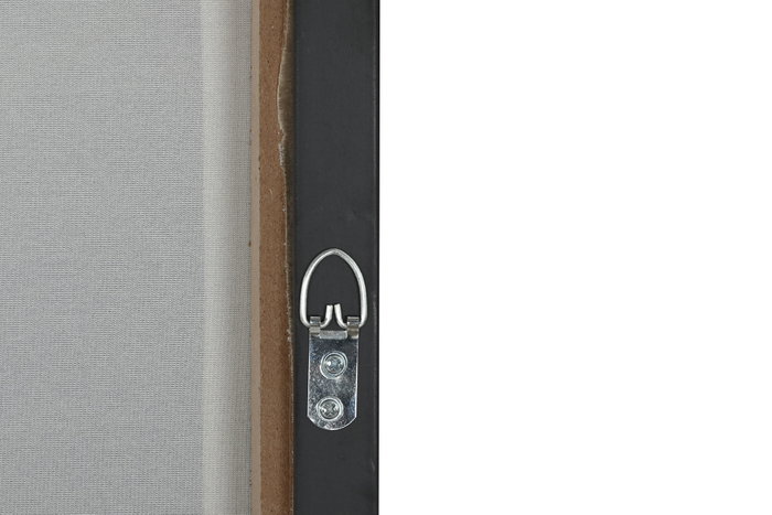 DKD Home Decor Cuadro Abstracto Urbano Beige y Negro en Lienzo y Terciopelo (Pack de 2 Unidades)