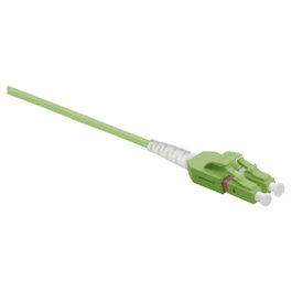 Helos Cable de fibra óptica OM5 Uniboot LC/LC verde claro 1 m