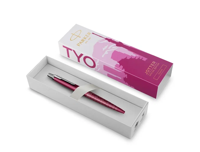 Parker Bolígrafo Jotter Edición Especial Global Icons Tokyo Rosa Satinado Punta Media