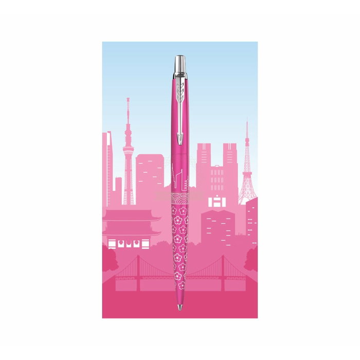 Parker Bolígrafo Jotter Edición Especial Global Icons Tokyo Rosa Satinado Punta Media