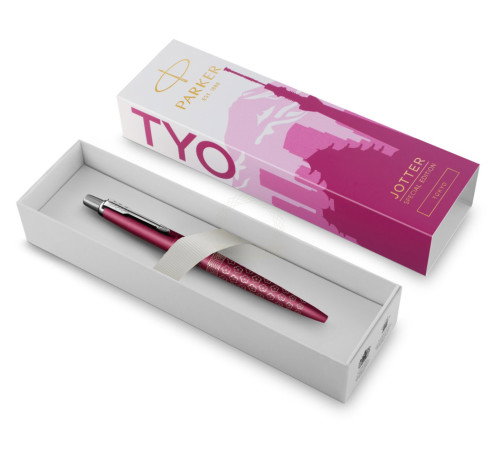 Parker Bolígrafo Jotter Edición Especial Global Icons Tokyo Rosa Satinado Punta Media