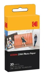 Kodak Papel Fotográfico ZINK 2x3 de 20 Hojas para Printomatic y Step Touch