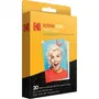 Kodak Papel Fotográfico ZINK RODO20 para Cámara Printomatic y STEP Touch, 2"x3", 20 Hojas