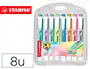 Stabilo Rotulador Fluorescente Swing Cool Pastel Estuche 8 Unidades Colores Surtidos Punta Biselada Trazo 2-5 mm