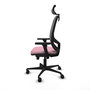 PIQUERAS Y CRESPO Silla de oficina Cilanco con mecanismo Sincro, Rosa y Gris