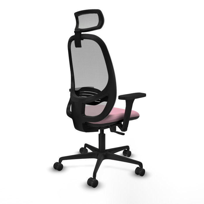 PIQUERAS Y CRESPO Silla de oficina Cilanco con mecanismo Sincro, Rosa y Gris PIQUERAS Y CRESPO Silla de oficina Cilanco con mecanismo Sincro, Rosa y Gris
