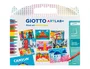 Giotto Art Lab Set de Pintura por Números Pixel Art para Postales con 24 Rotuladores Turbo Color y Cuaderno Canson, Set Regalo